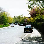Fig 16 - Hampstead Way right from Corringham Road 1997 photo(16k)